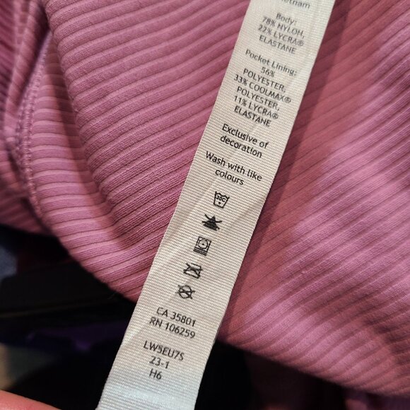 Lululemon Align Ribbed High-Rise Leggings Pant 28" Womens Sz 8 Pink Active - Picture 10 of 11